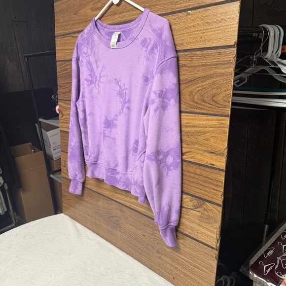 Members Mark size small Purple Tie-Dye Sweatshirt - Picture 4 of 5
